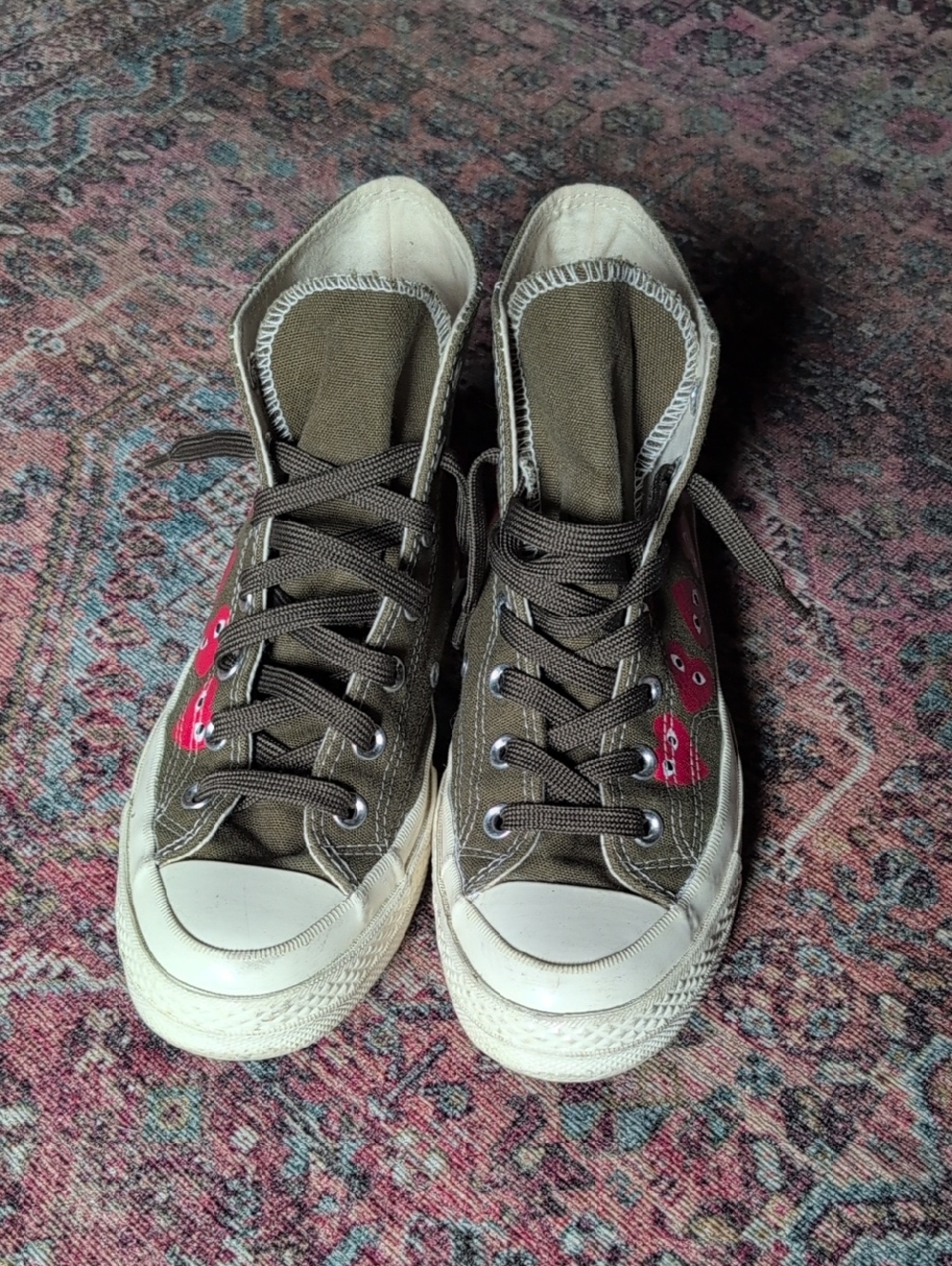 Converse x Comme des Garçons Play Chuck 70 Multi Heart high-top sneaker
